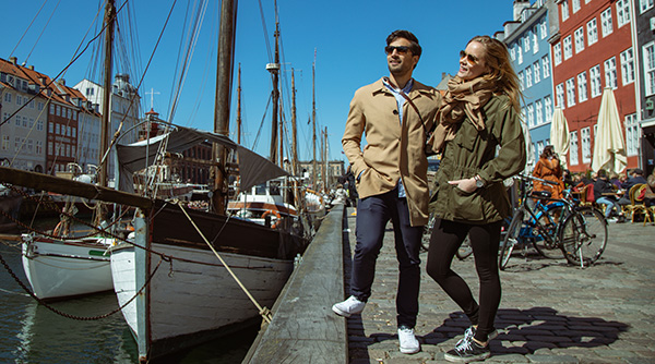 Two people in Nyhavn